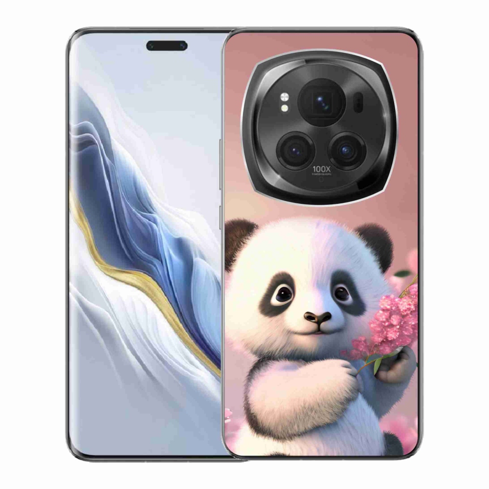 Gelový kryt mmCase na Honor Magic 6 Pro 5G - roztomilá panda