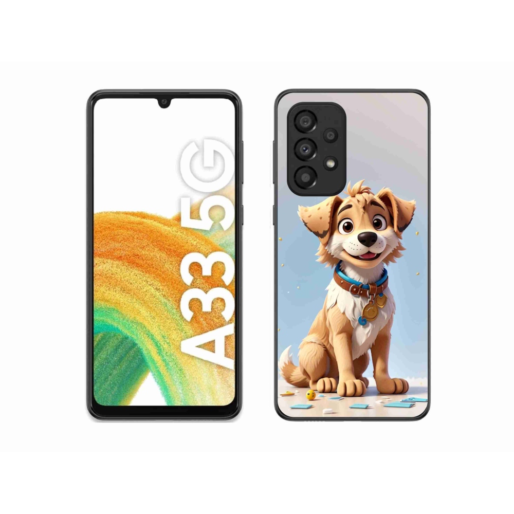 Gelový kryt mmCase na Samsung Galaxy A33 5G - kreslené štěně