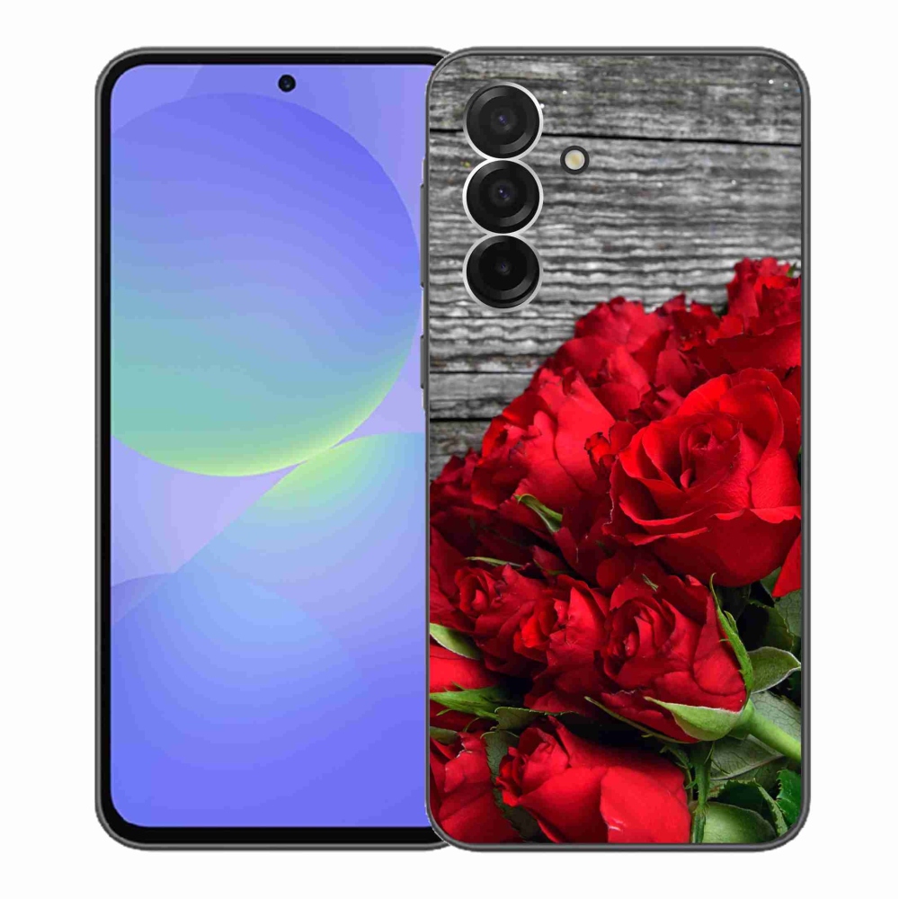 Gelový kryt mmCase na Samsung Galaxy A36 5G - červené růže