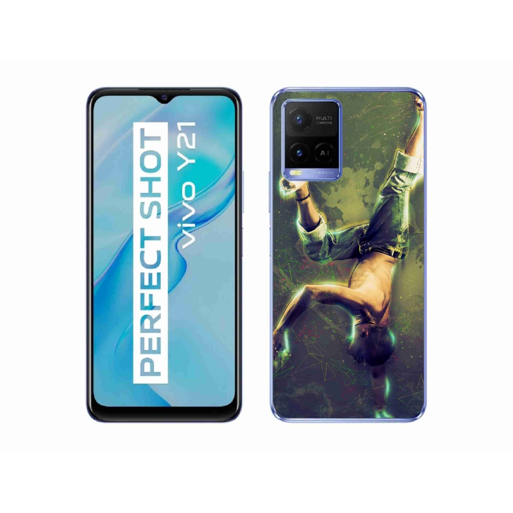 Gelový kryt mmCase na Vivo Y21/Y21s/Y33s - breakdance