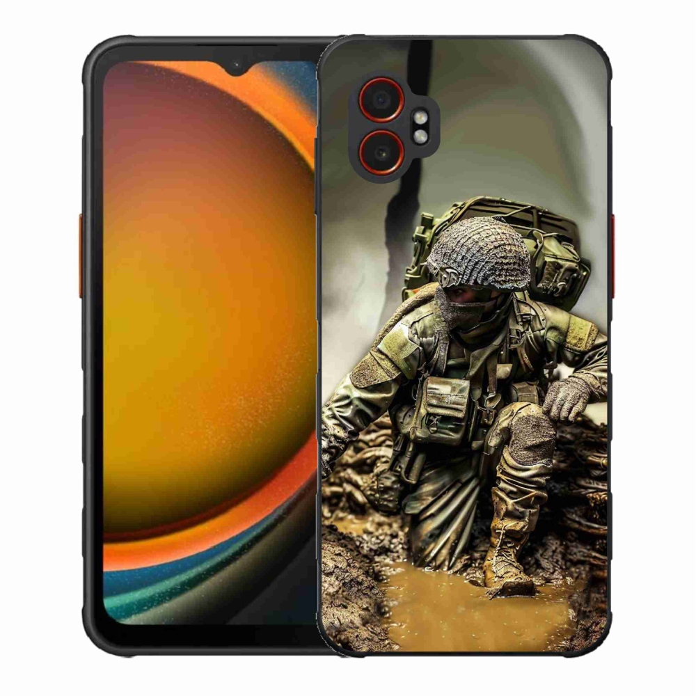 Gelový kryt mmCase na Samsung Galaxy Xcover 7 Pro - voják