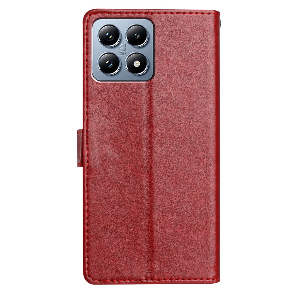 Clots knížkové pouzdro na Xiaomi 15T Pro - červené