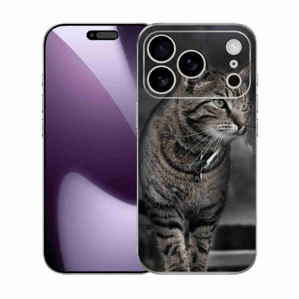 Gelový kryt mmCase na iPhone 17 Pro - kočka