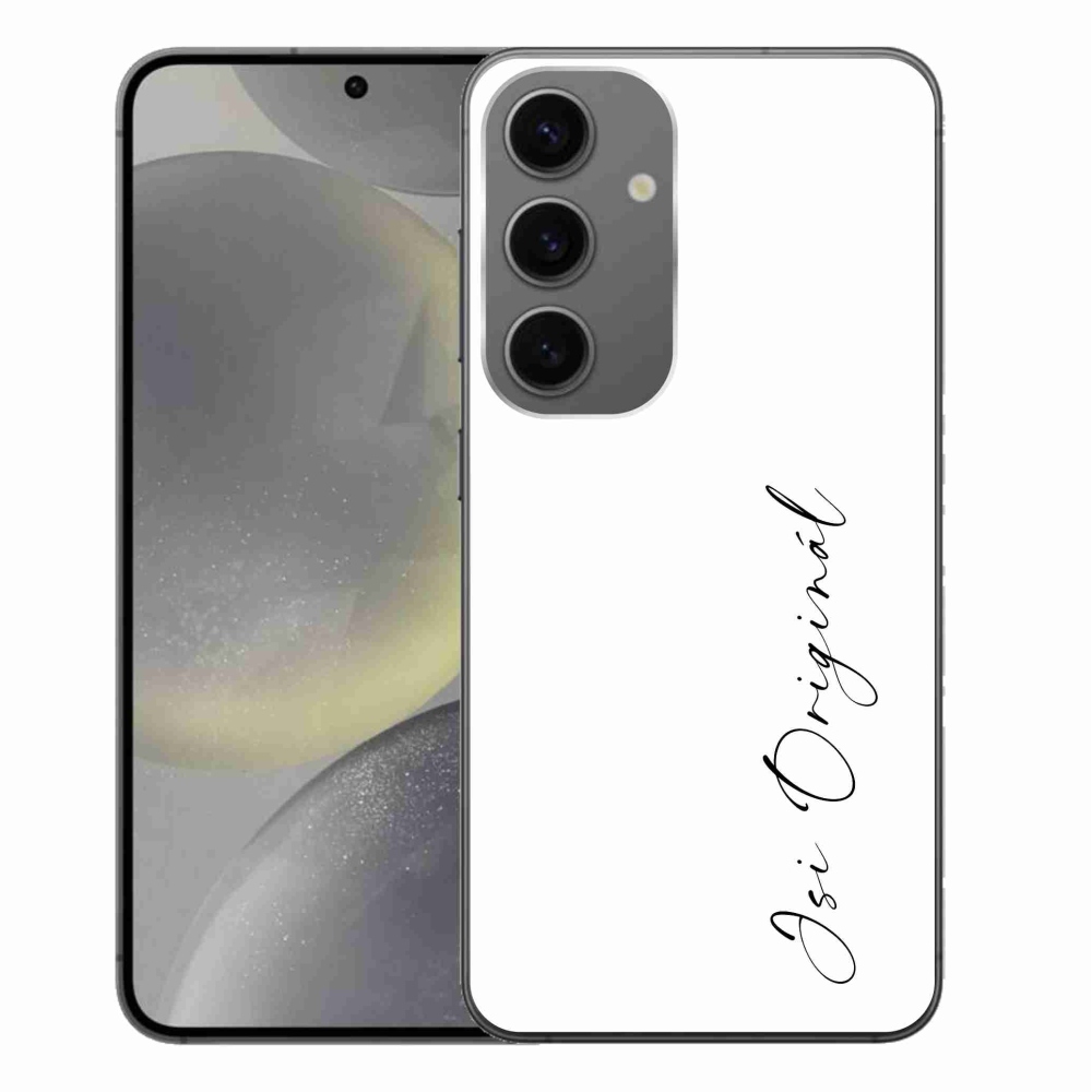 Gelový kryt mmCase na Samsung Galaxy S24+ - jsi originál bílé pozadí