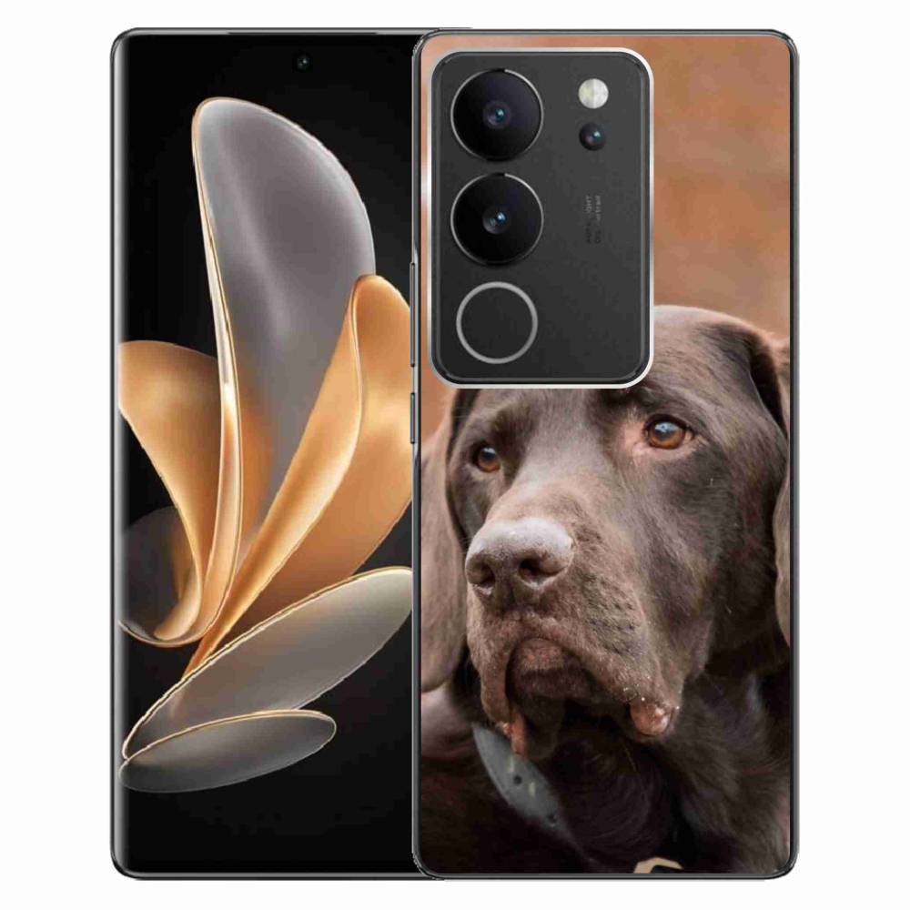 Gelový obal mmCase na Vivo V29 5G - hnědý labrador