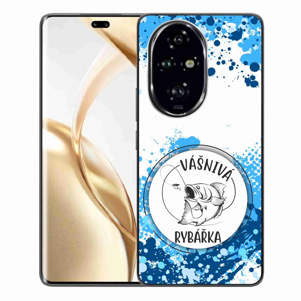 Gelový kryt mmCase na Honor 200 Pro 5G - vášnivá rybářka bílé pozadí