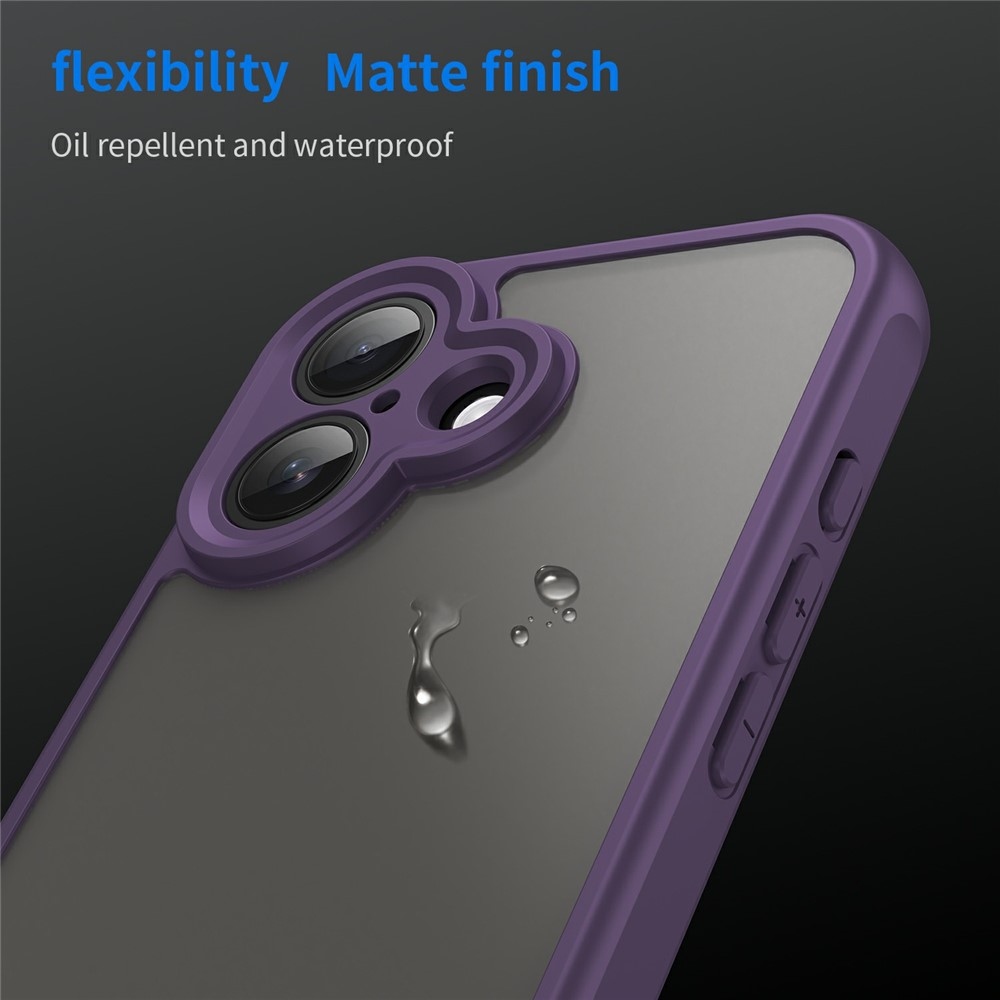 Proof gelový obal s pevnými zády na iPhone 17 - fialový