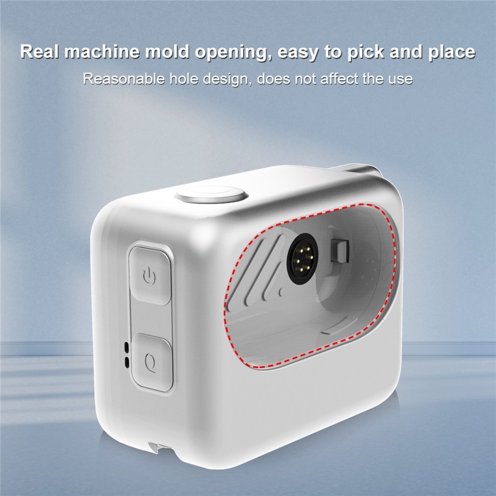 Silikonový ochranný obal PULUZ pro nabíjecí pouzdro Insta360 GO 3 / GO 3S – bílý