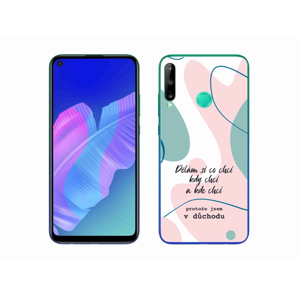 Gelový kryt mmCase na Huawei P40 Lite E - vtipný text 10 bílé pozadí