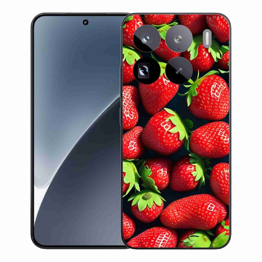 Gelový kryt mmCase na Xiaomi 15 Pro - jahody