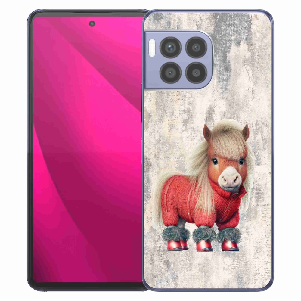Gelový kryt mmCase na T-Mobile T Phone 2 Pro - poník ve svetru