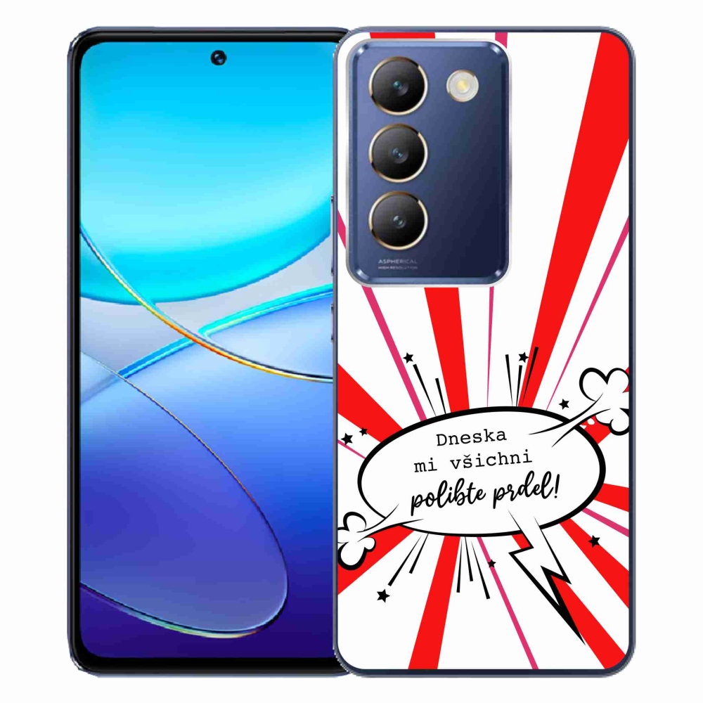 Gelový kryt mmCase na Vivo V40 SE 4G/5G - vtipný text 15 bílé pozadí