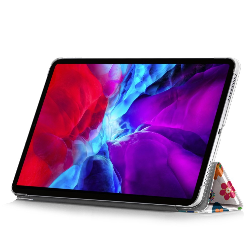 Patte chytré polohovatelné pouzdro na iPad Pro 12.9 (2020/21/22) - motýli a květy