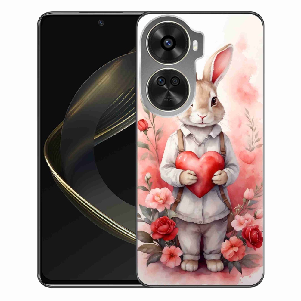 Gelový kryt mmCase na Huawei Nova 12 SE - zajíc se srdíčkem