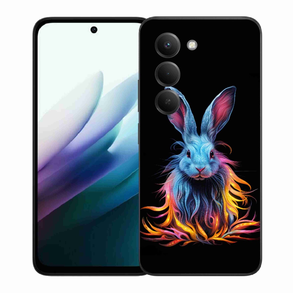 Gelový kryt mmCase na Xiaomi Redmi 15 4G/5G (171mm) - abstraktní zajíc