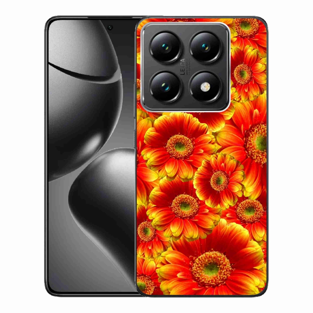 Gelový kryt mmCase na Xiaomi 14T Pro - gerbera 1