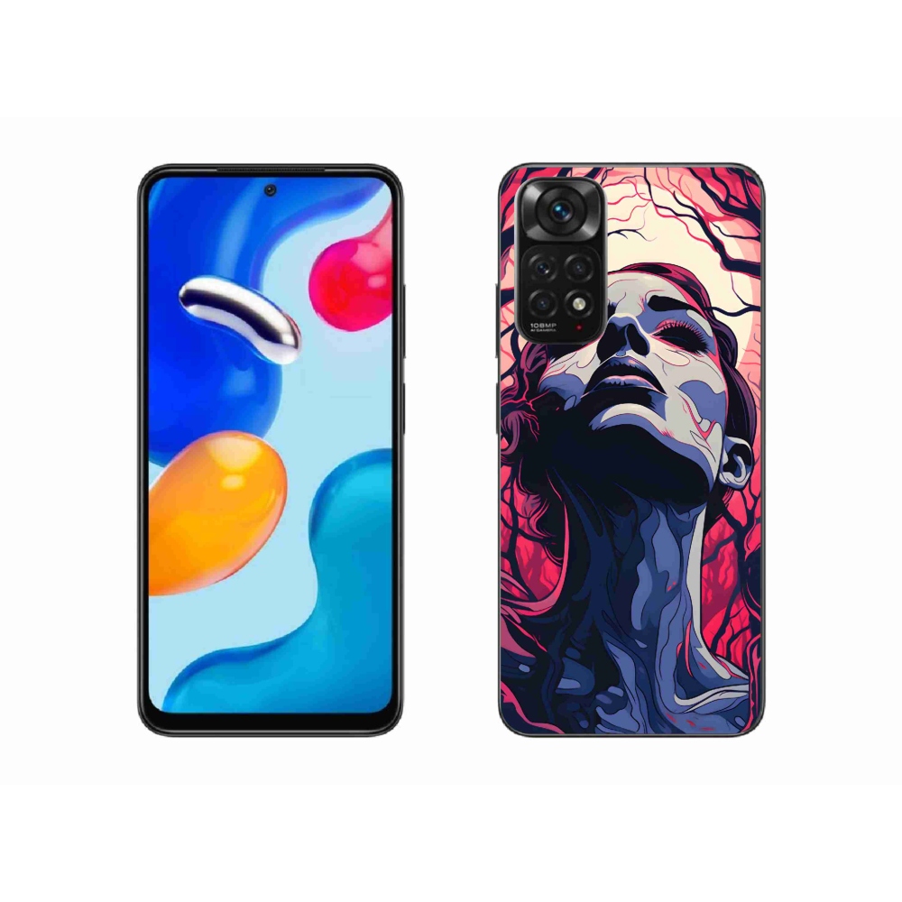 Gelový kryt mmCase na Xiaomi Redmi Note 11S 4G - abstraktní obličej