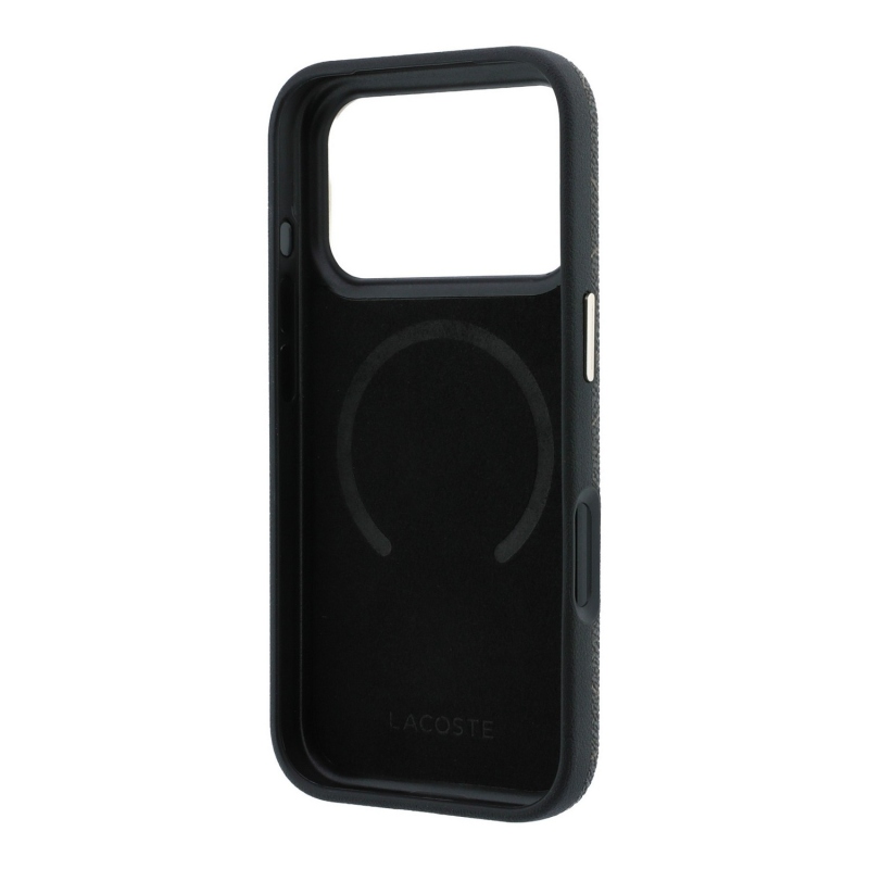 Lacoste PVC Semi Wrap Blend Ring Stand MagSafe Zadní Kryt pro iPhone 18 Pro Max Light Gold