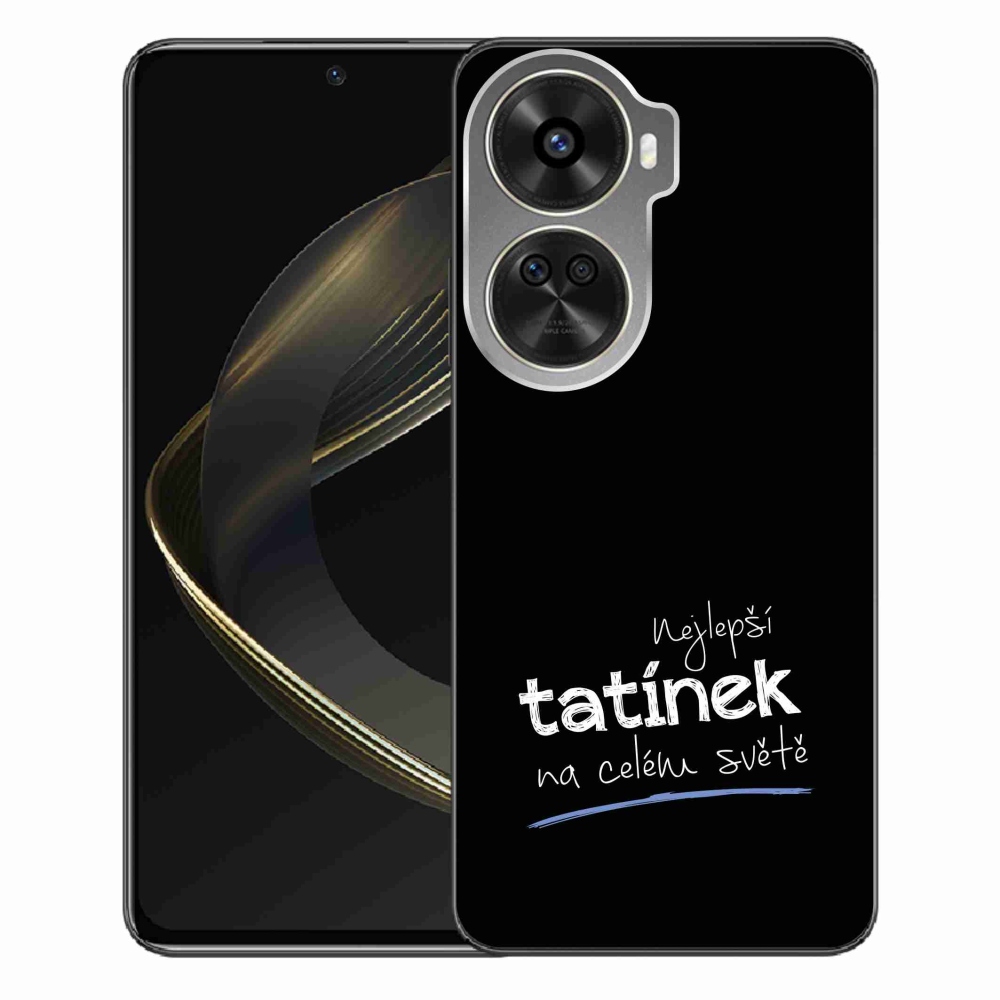 Gelový kryt mmCase na Huawei Nova 12 SE - nejlepší tatínek 4 černé pozadí