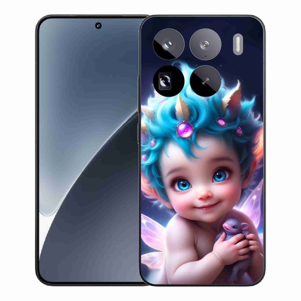 Gelový kryt mmCase na Xiaomi 15 Pro - dítě s motýlími křídly