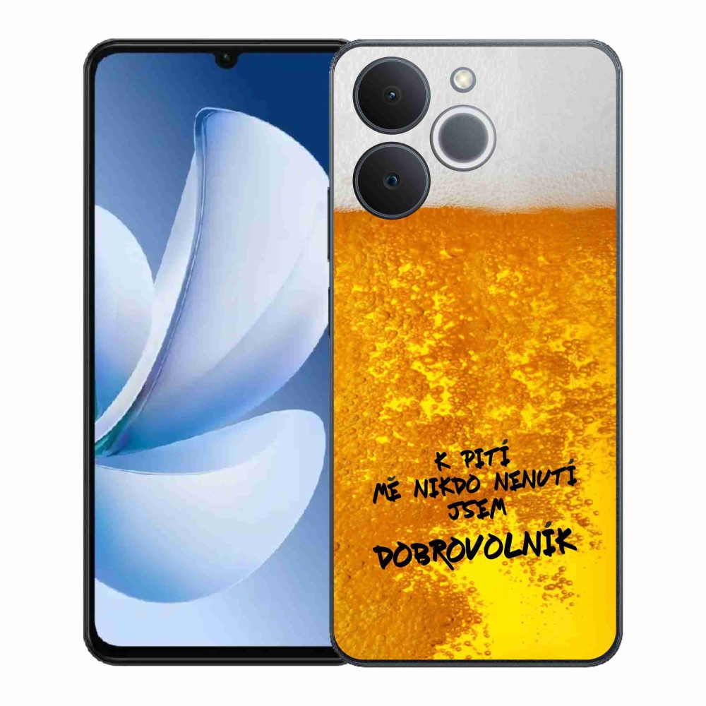 Gelový kryt mmCase na Realme Note 70T - pivní motiv 4
