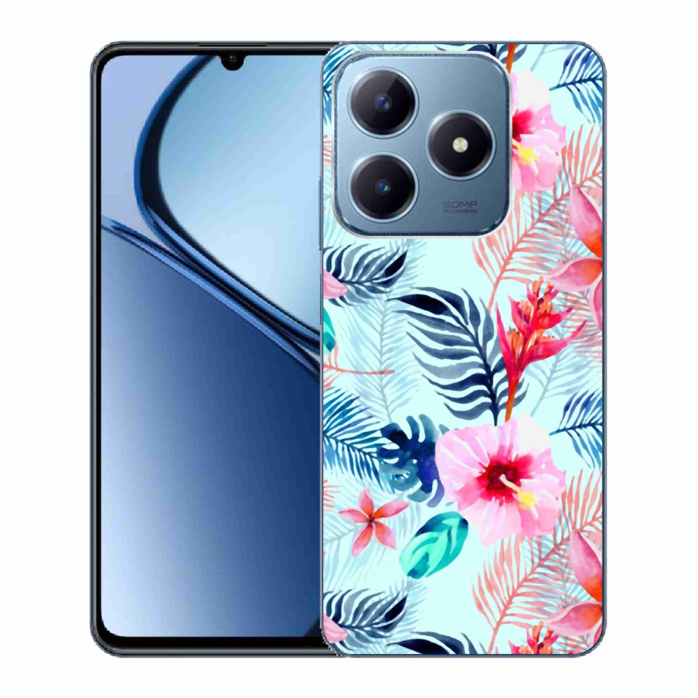 Gelový kryt mmCase na Realme C63 - květiny