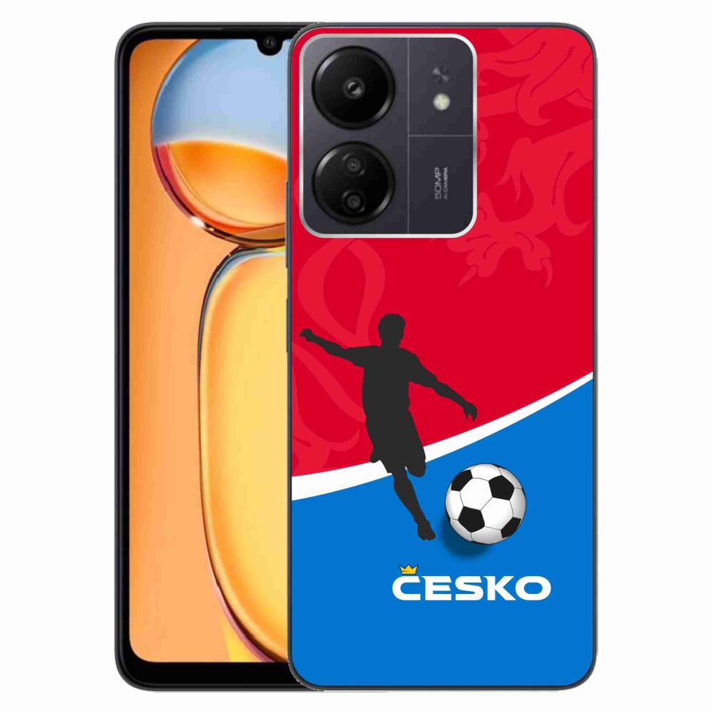 Gelový kryt mmCase na Xiaomi Poco C65/Redmi 13C - fotbal Česko