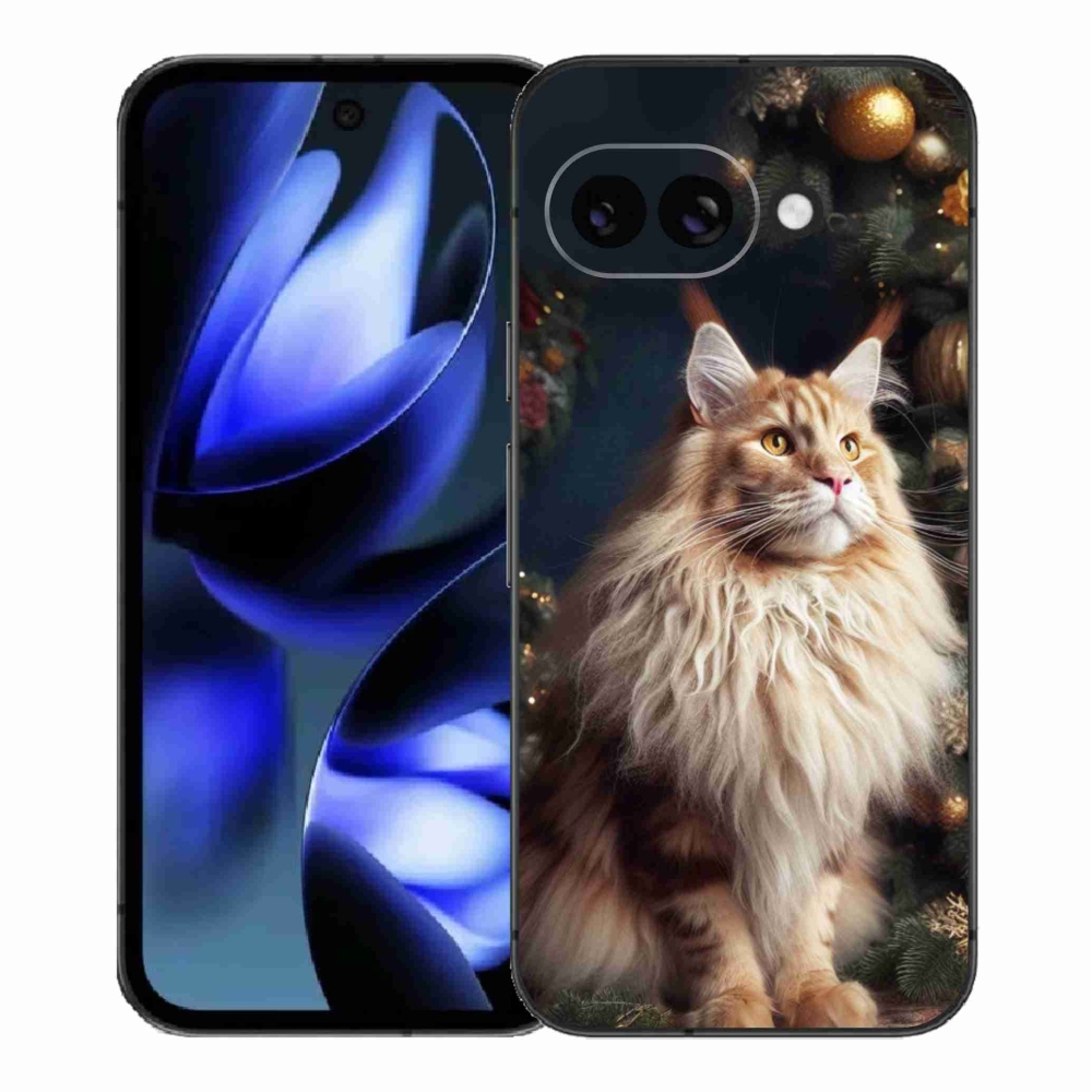 Gelový kryt mmCase na Google Pixel 9a - kočka u stromku