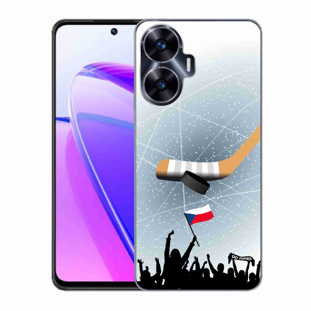 Gelový kryt mmCase na Realme C55 - fanoušci hokeje