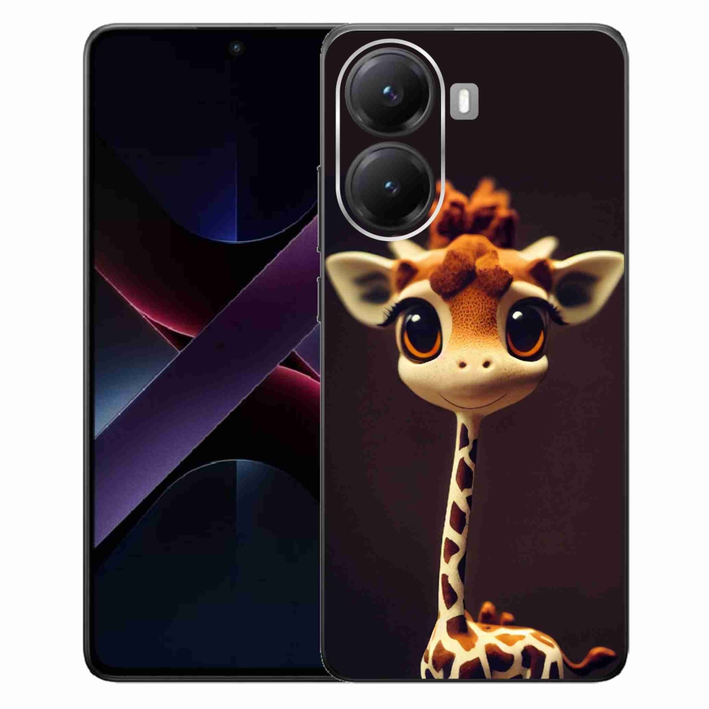 Gelový kryt mmCase na Xiaomi Poco X7 Pro 5G - malá žirafa