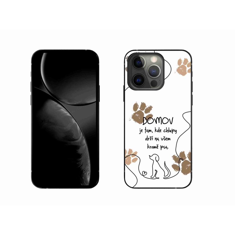 Gelový kryt mmCase na iPhone 13 Pro 6.1 - psí motiv bílé pozadí