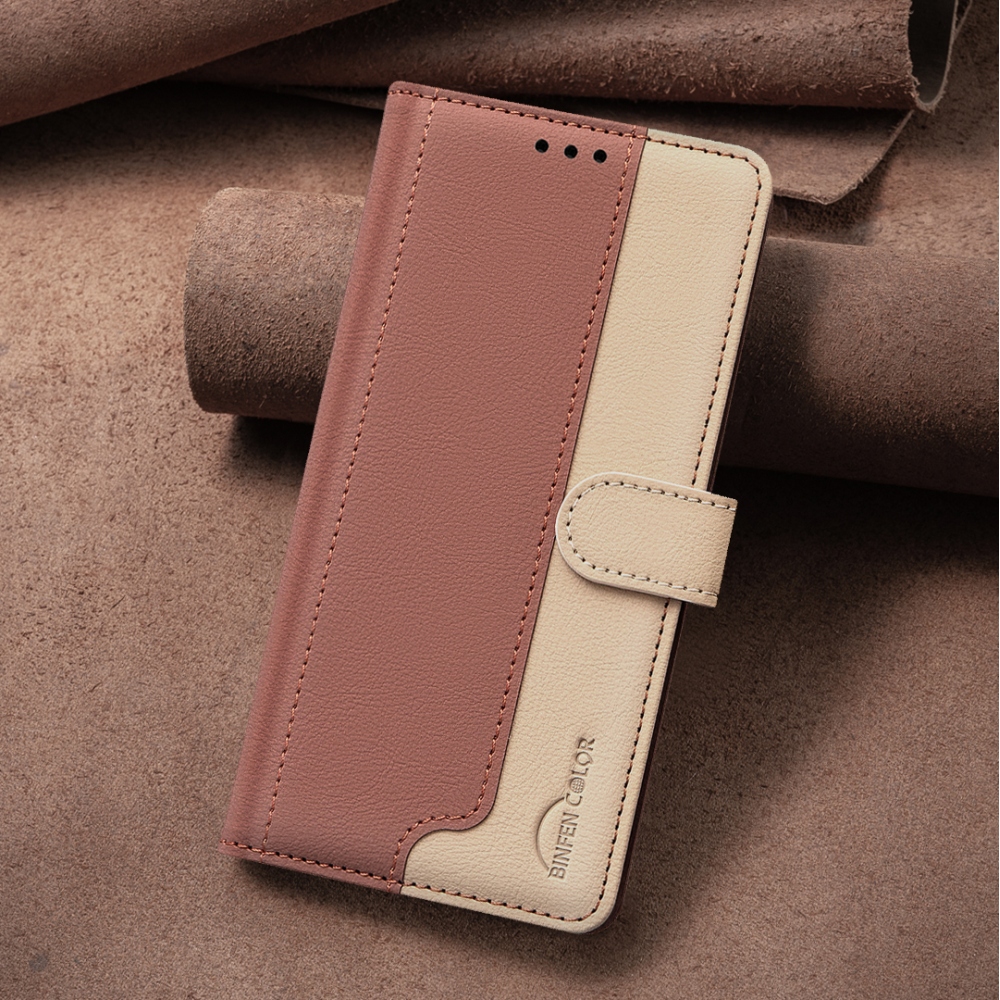 BNF DUO knížkové pouzdro na Xiaomi Redmi 15C 4G/5G (173mm) - hnědé