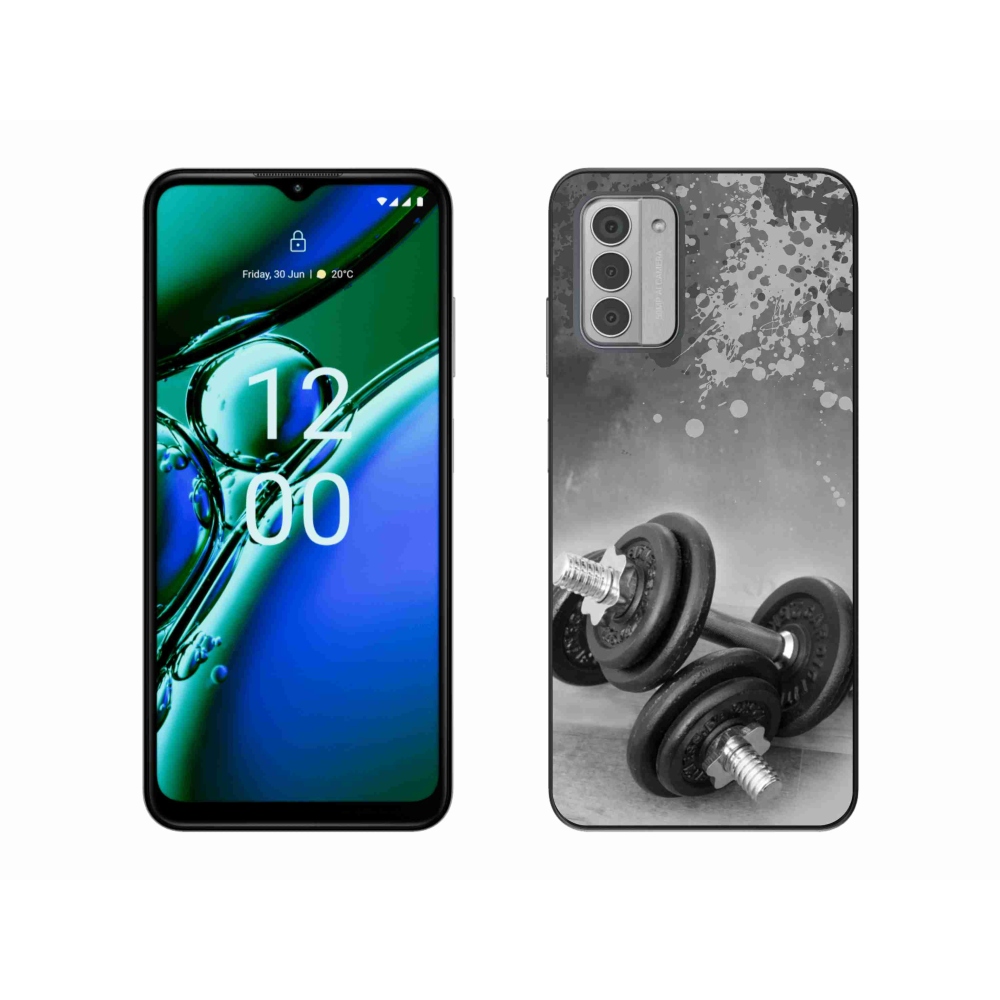 Gelový kryt mmCase na Nokia G42 - činky 1