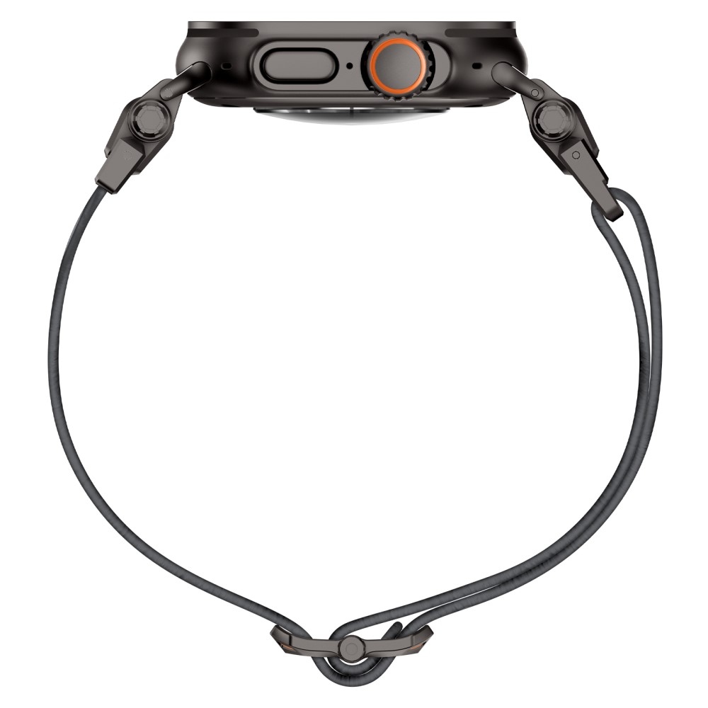Metal nylonový řemínek na Apple Watch Ultra/Ultra 2 49mm/SE/SE 2022/2023 44mm/10 46mm/9/8/7 45mm/6/5/4 44mm/3/2/1 42 mm - šedý