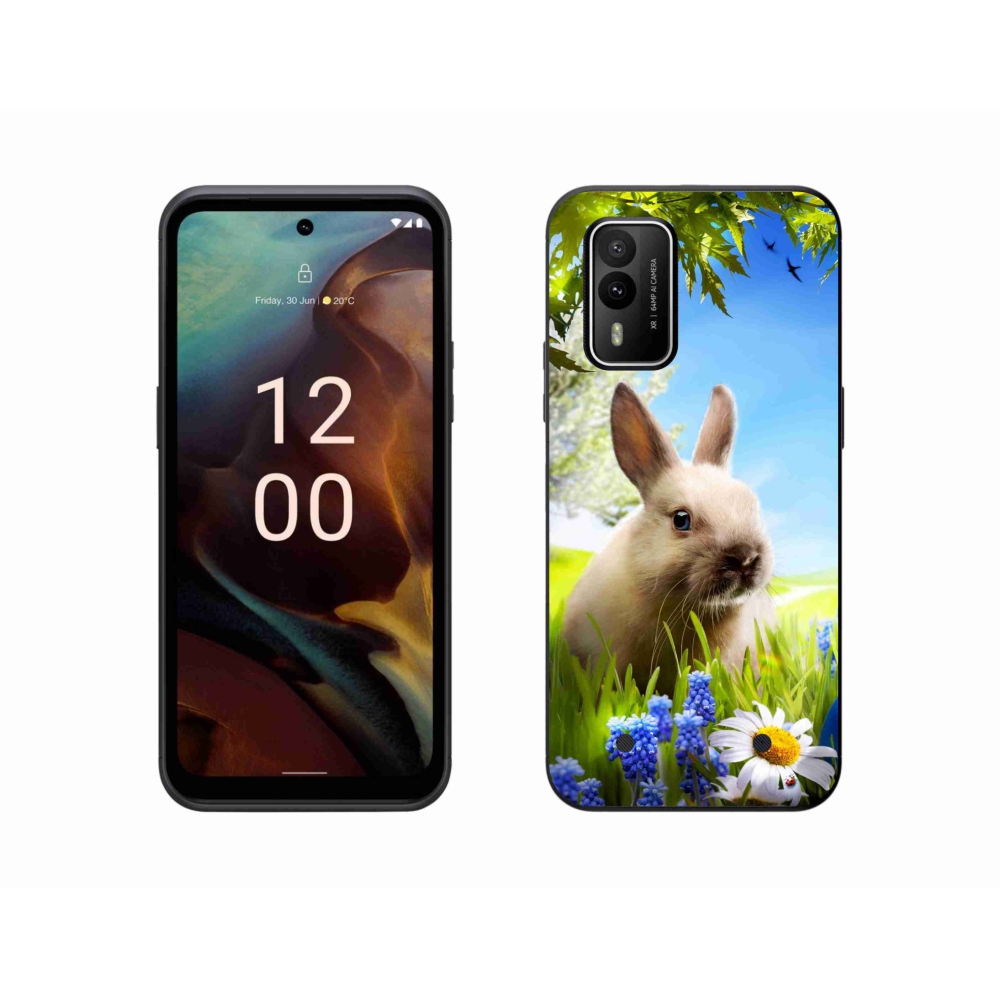 Gelový kryt mmCase na Nokia XR21 - zajíček