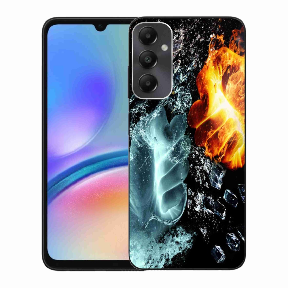Gelový kryt mmCase na Samsung Galaxy A05s - voda a oheň