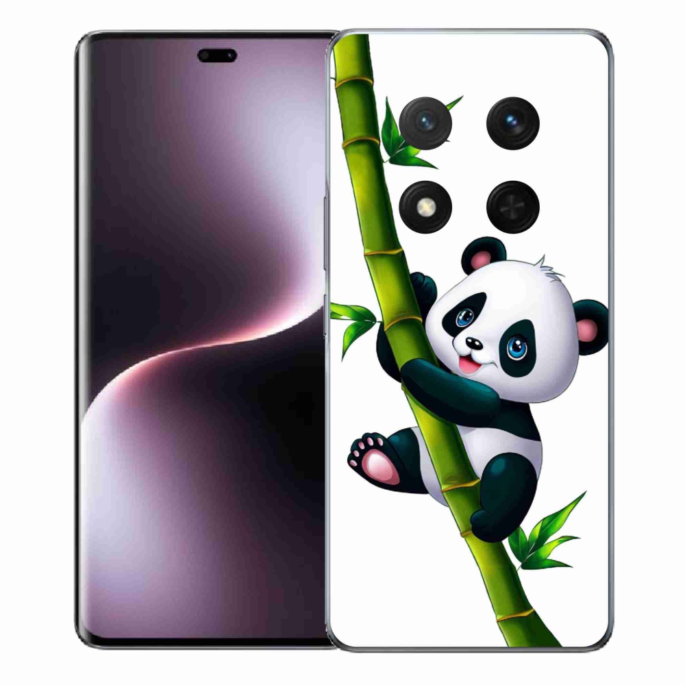 Gelový kryt mmCase na Honor Magic 7 Lite 5G - panda na bambusu