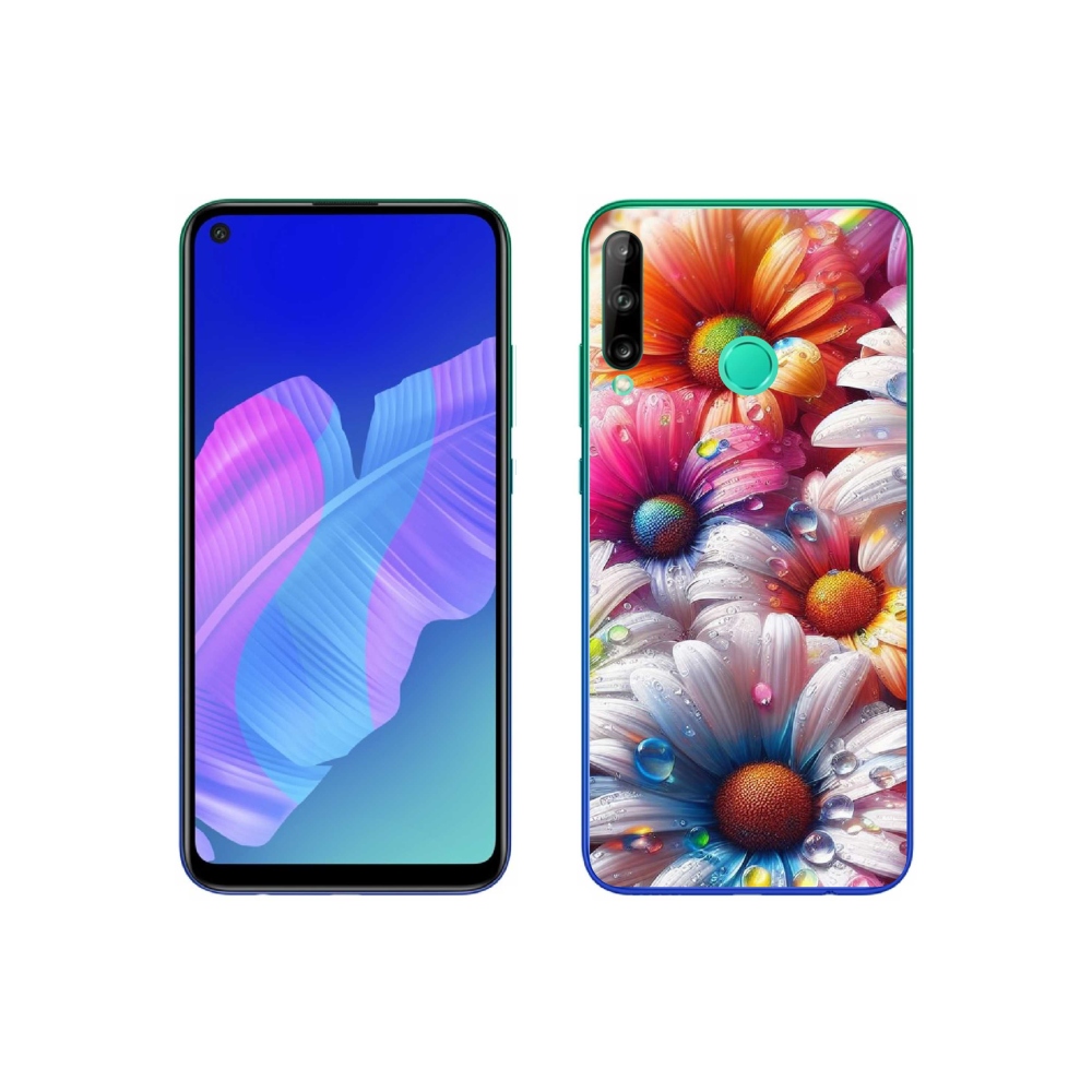 Gelový kryt mmCase na Huawei P40 Lite E - barevné kopretiny