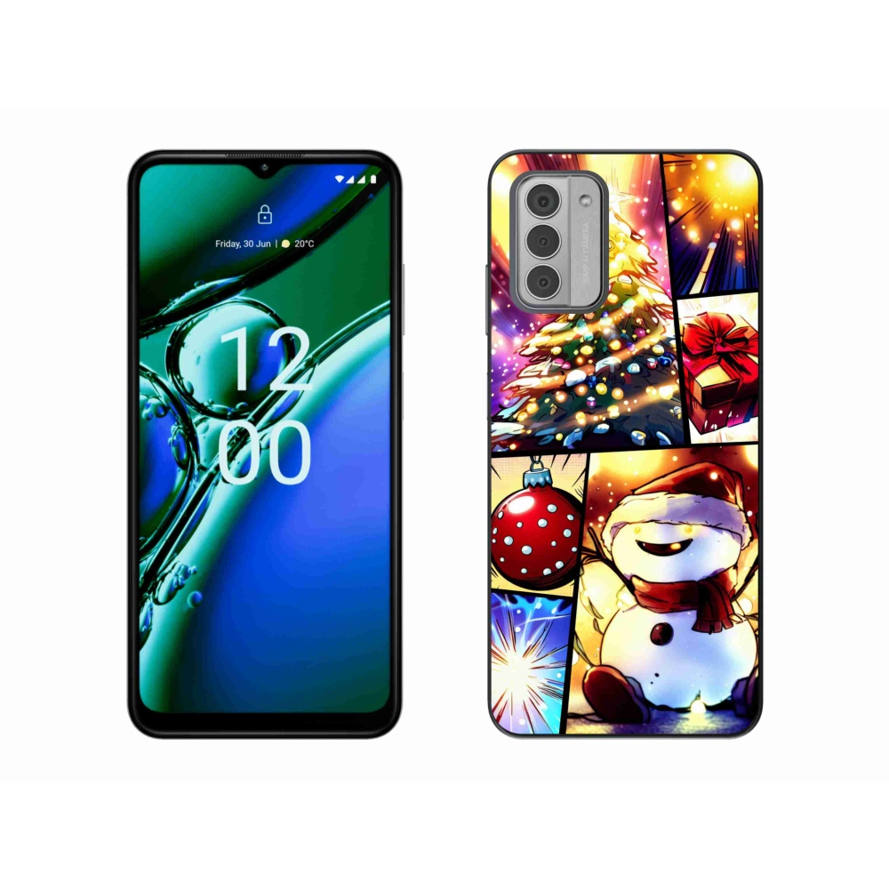Gelový kryt mmCase na Nokia G42 - vánoční motivy 1