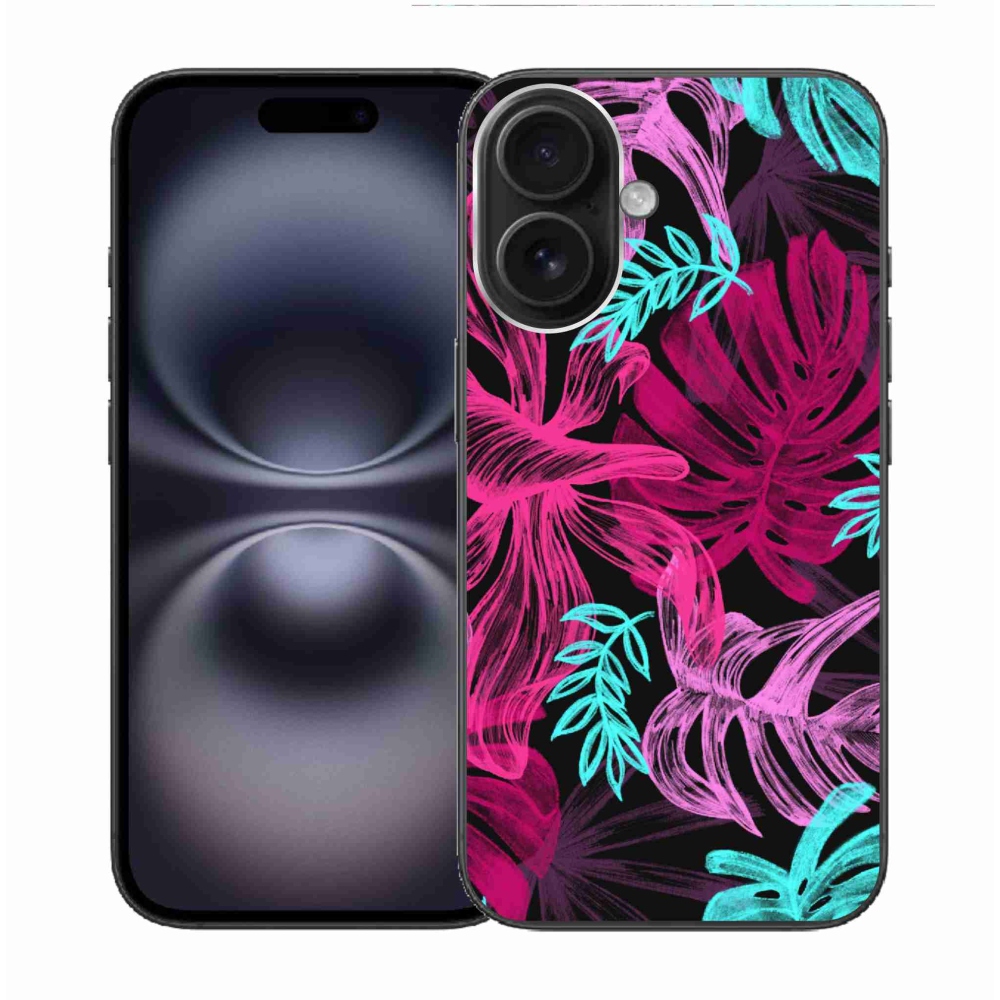 Gelový kryt mmCase na iPhone 16 - květiny 1
