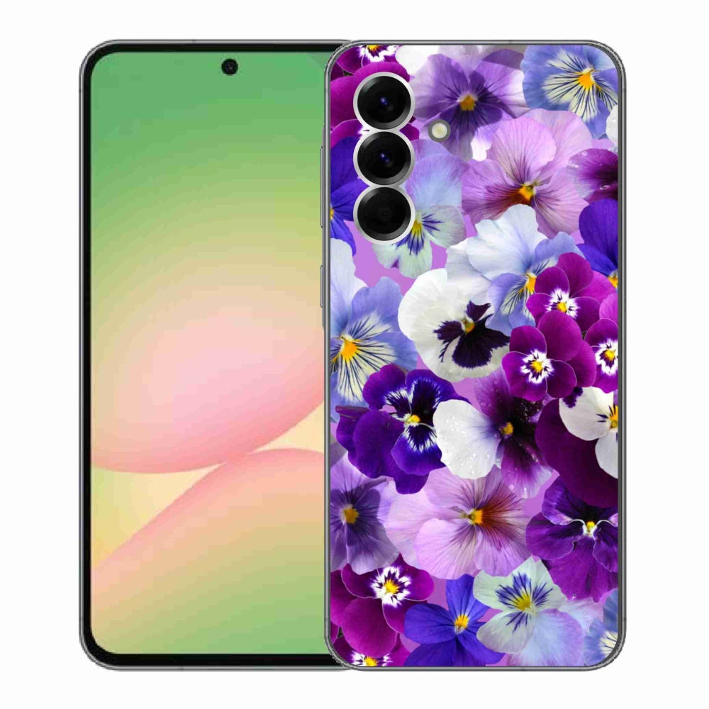 Gelový kryt mmCase na Samsung Galaxy A56 5G - květiny 9