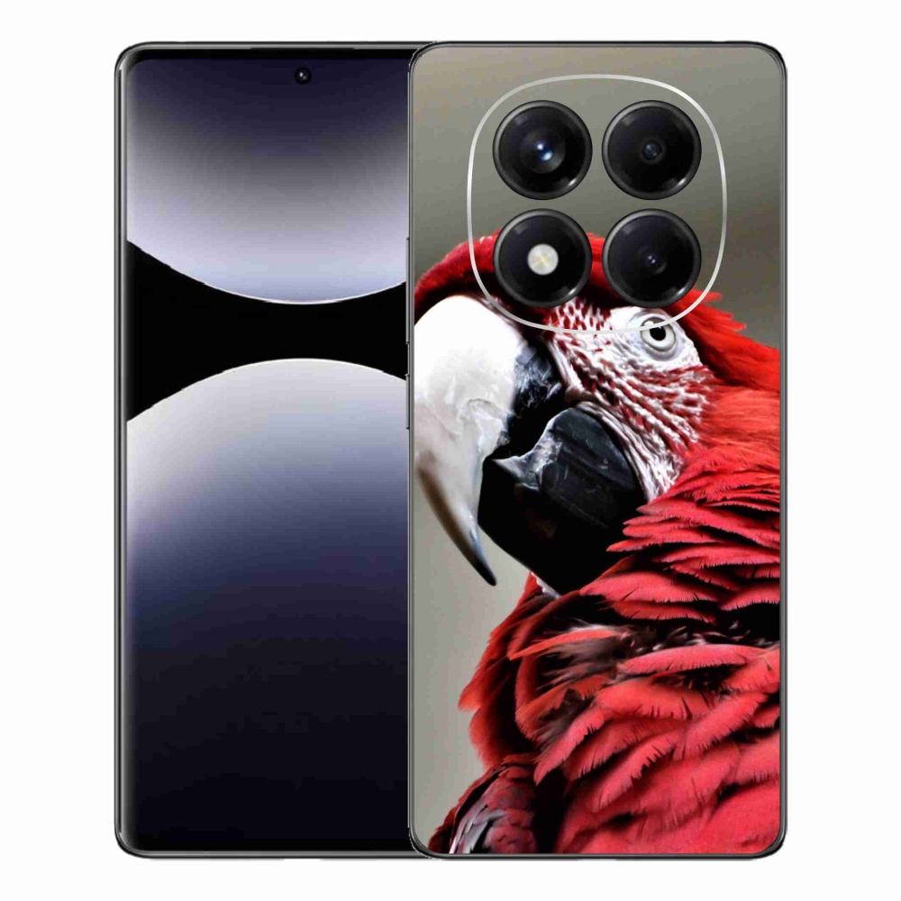 Gelový kryt mmCase na Xiaomi Redmi Note 14 Pro - papoušek ara červený