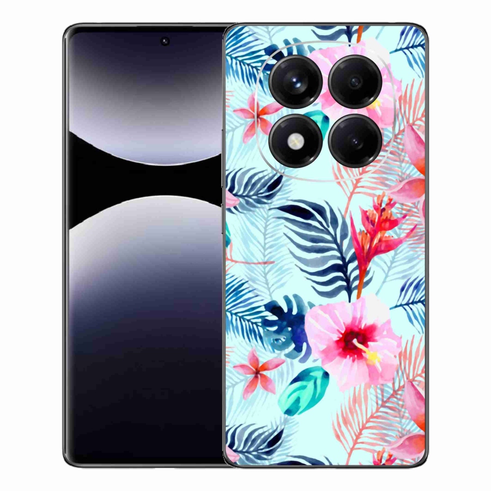 Gelový kryt mmCase na Xiaomi Redmi Note 14 Pro - květiny