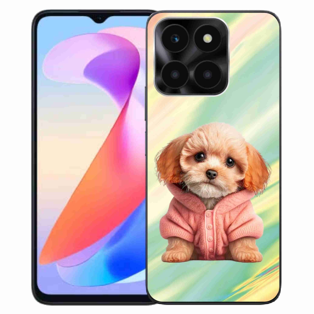 Gelový kryt mmCase na Honor X6a - štěně ve svetru