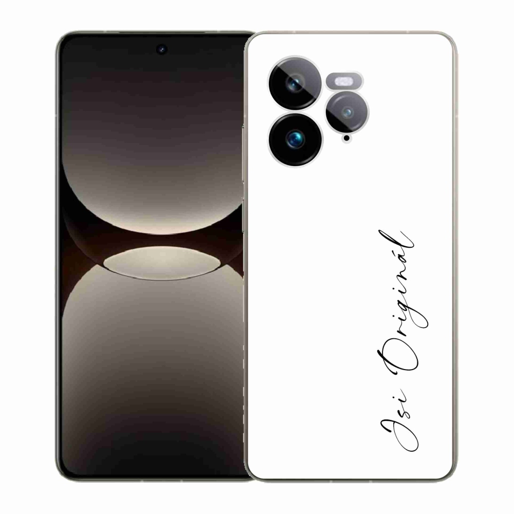 Gelový kryt mmCase na Realme GT 7 Pro 5G - jsi originál bílé pozadí