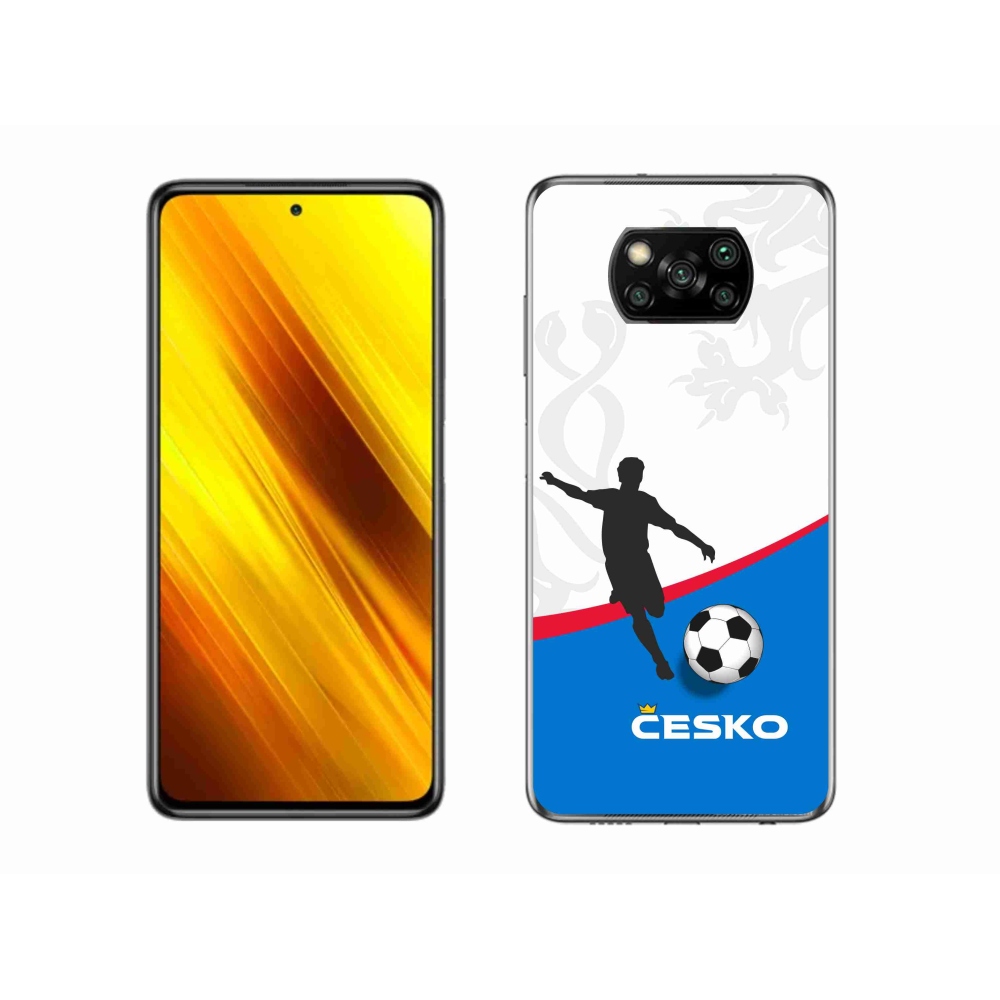 Gelový kryt mmCase na Xiaomi Poco X3 Pro - fotbal Česko 1