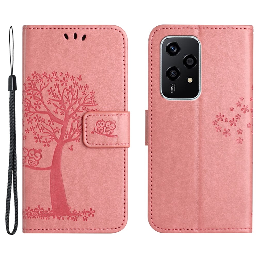 Tree knížkové pouzdro na Honor 200 Lite 5G - růžové