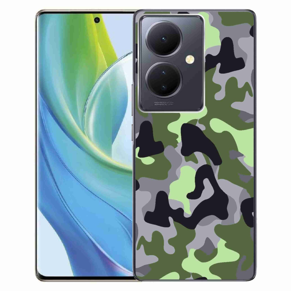 Gelový kryt mmCase na Vivo V29 Lite 5G - maskáčový vzor 7