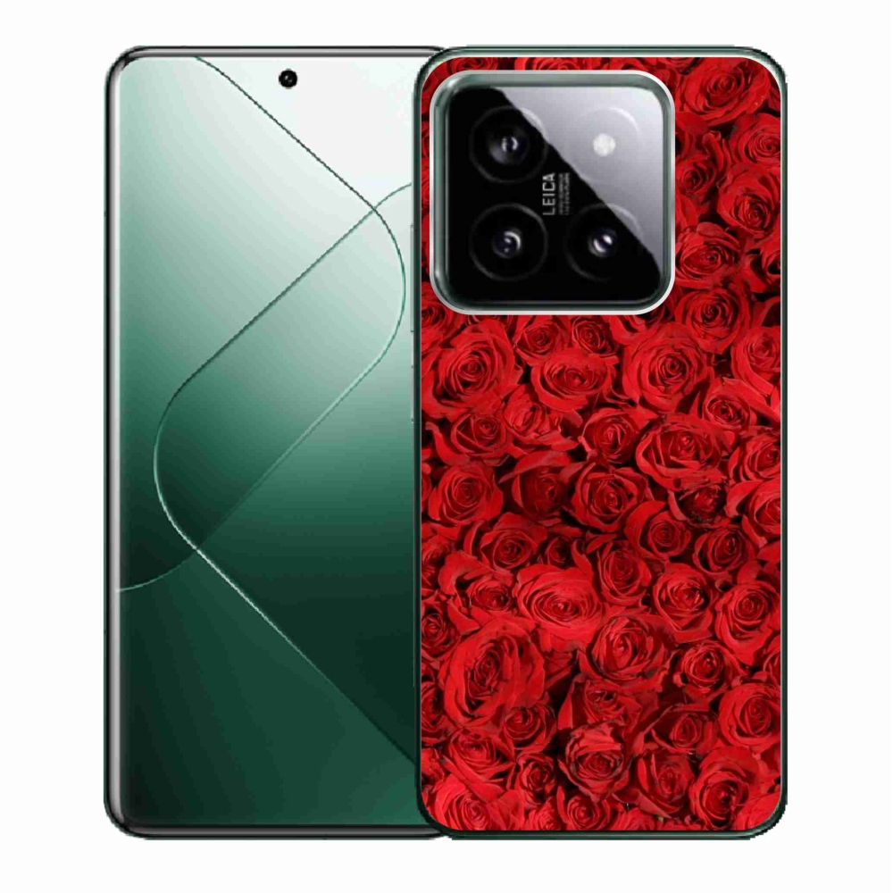 Gelový kryt mmCase na Xiaomi 14 - růže