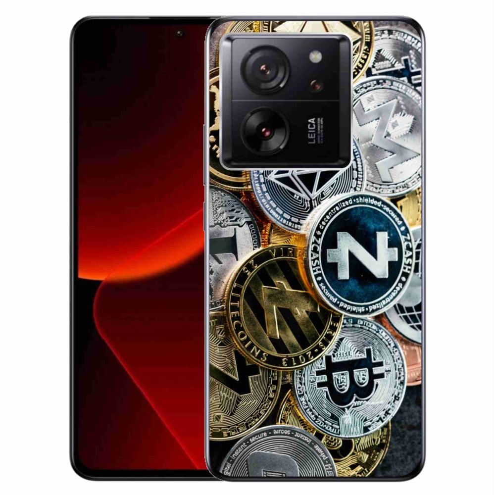 Gelový kryt mmCase na Xiaomi 13T/13T Pro - kryptoměny